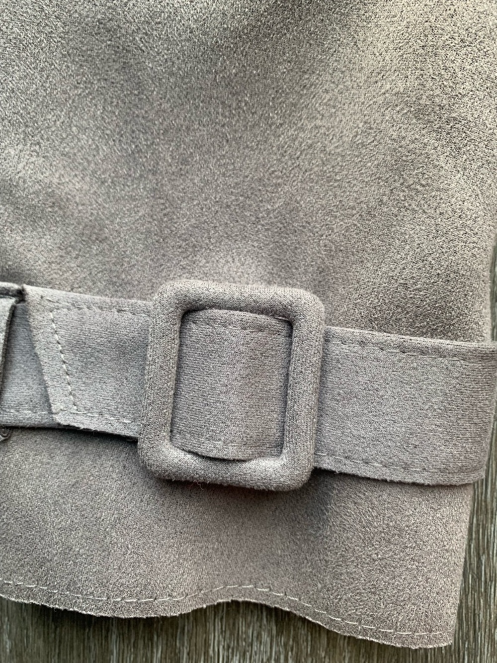 Forever 21 Grey Faux-Suede Casual Jacket - Picture 6 of 7